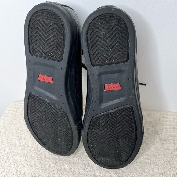 Levi’s Faux Leather Stan Buck Sneakers Low Tops Black Womens 8 - Picture 10 of 10